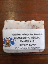 Load image into Gallery viewer, Cranberry, Peach, Vanilla & Honey Soap