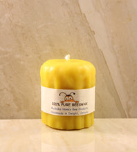 Load image into Gallery viewer, Melted Beeswax Candle (Medium) 2.5" X 3"