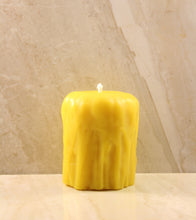 Load image into Gallery viewer, Melted Beeswax Candle (Medium) 2.5" X 3"
