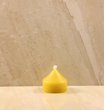 Load image into Gallery viewer, Beeswax Pointed Tea Light 1.2" X 1.5"
