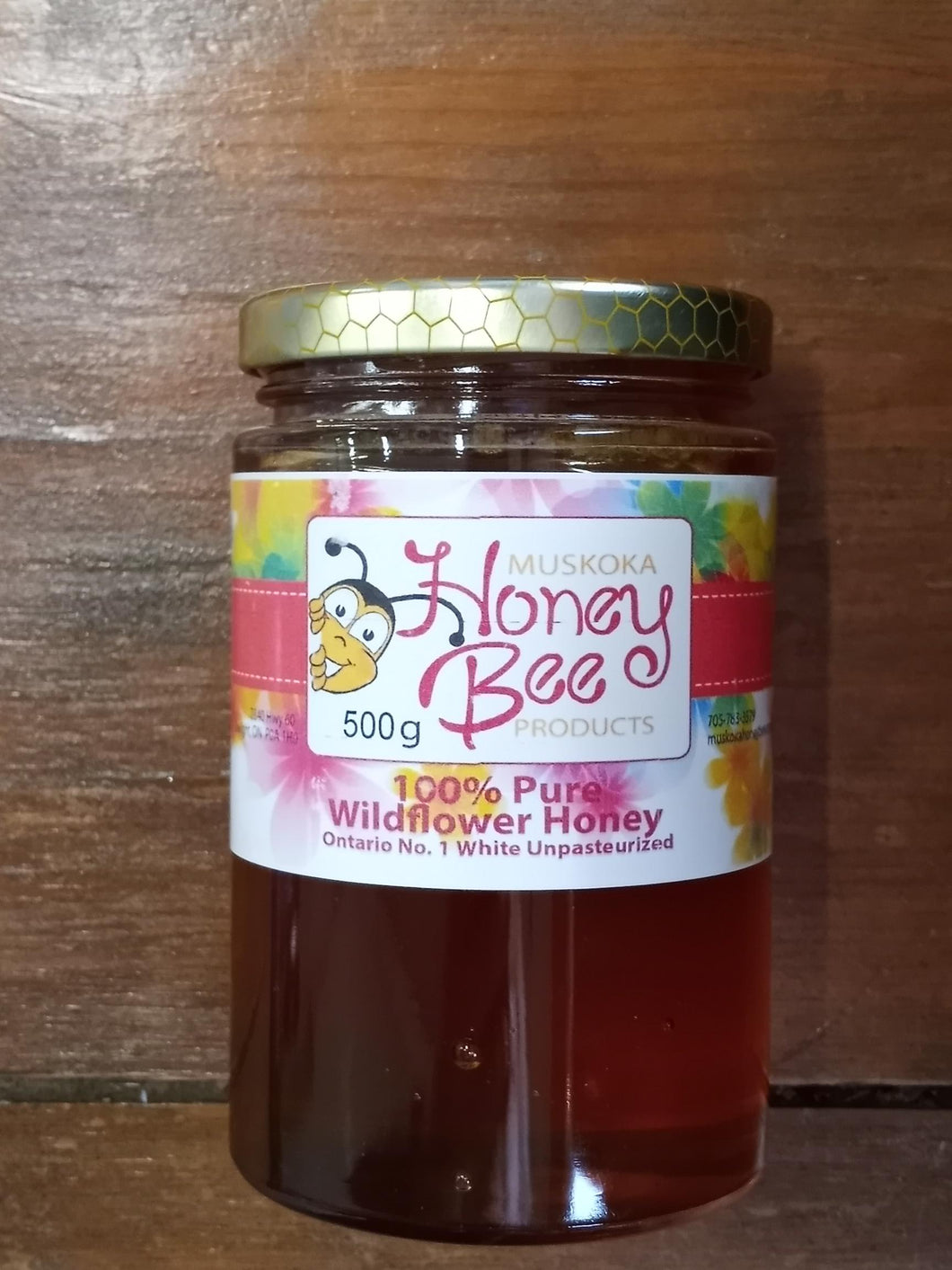 500 g Pure Unpasteurized Liquid Wildflower Honey