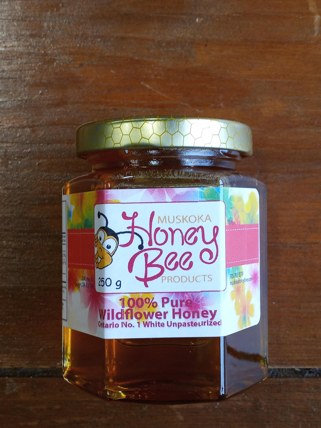 250 g Liquid Pure Unpasteurized Wildflower Honey