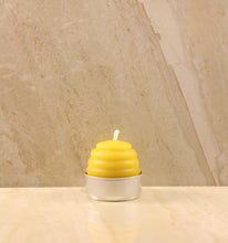 Load image into Gallery viewer, Beeswax Skep Tea Light 1.6&quot; X 1.7&quot;
