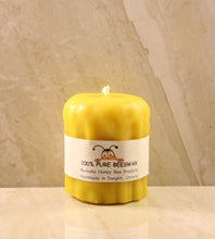 Load image into Gallery viewer, Melted Beeswax Candle (Medium) 2.5&quot; X 3&quot;
