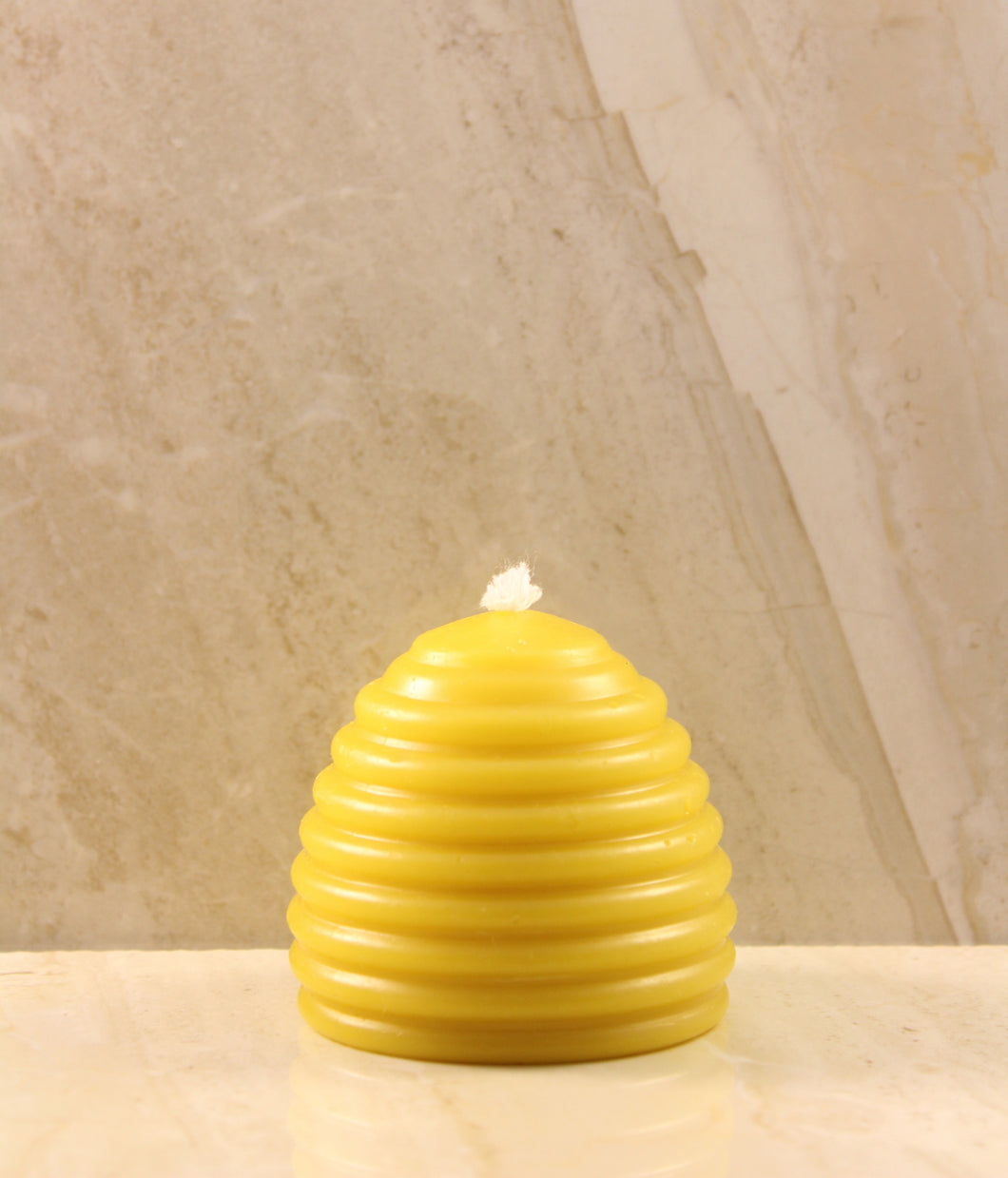 Old Fashioned Skep Beeswax Candle 2.5