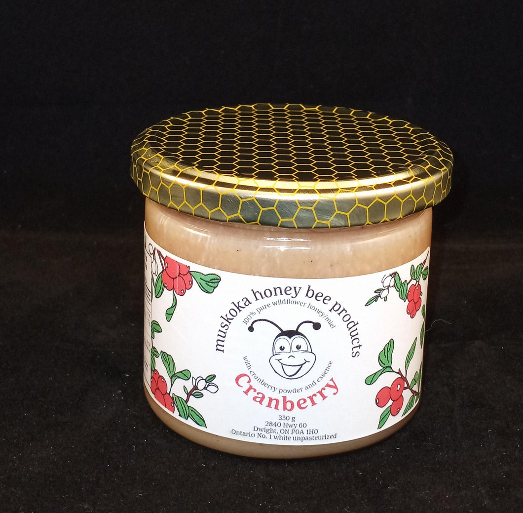 350 g Cranberry Blended Creamy Wildflower Honey