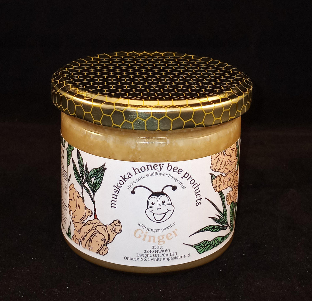 350 g Ginger Blended Creamy Wildflower Honey