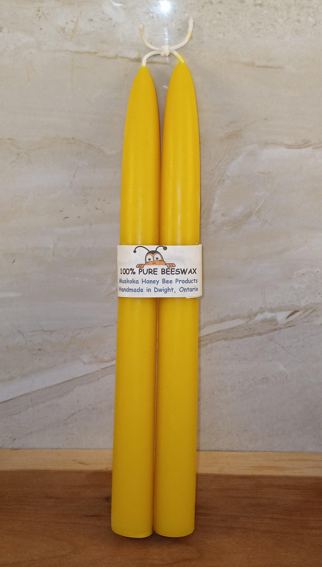 Traditional Taper Beeswax Candle (Pair) 0.8